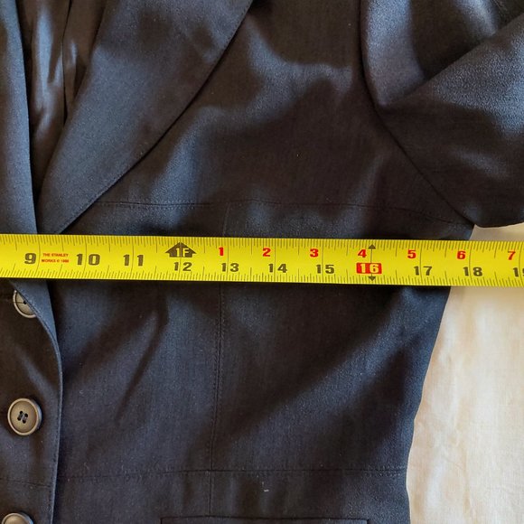 Denise Collection Black 3 Button Blazer, women's Size 10 - Picture 7 of 9